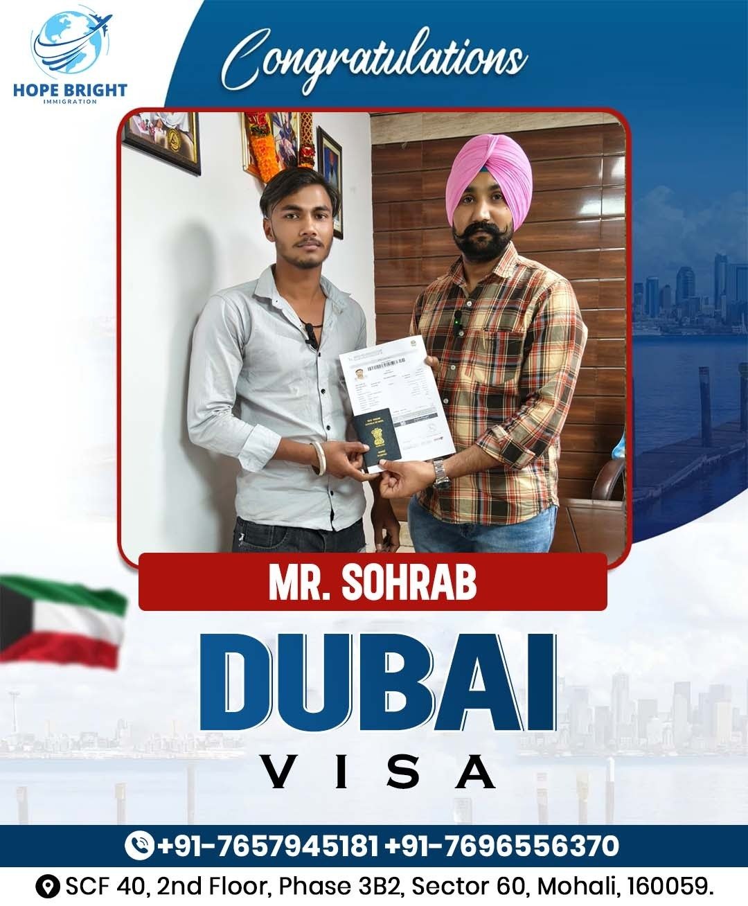 Client Testimonial & Visa Approval